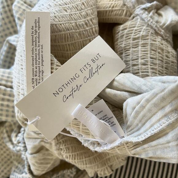 Nothing Fits But Sakura Midi Dress Sage Gingham M NWT Maternity Friendly - Picture 4 of 8